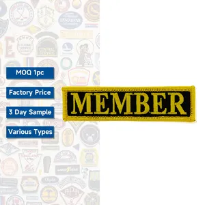 Inglês letra famosa marca logotipo patches personalizado ferro no bordado nome patches