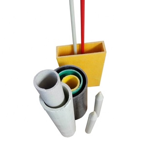 High Strength FRP Fiberglass Profile Round Hollow <b>Rod</b> Glass Fiber Tube - Product Image 1