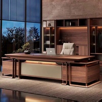 LBZ-305X Nouveau bureau de direction en bois massif de noyer noir d'Amérique du Nord, style chinois, avec tiroir, esthétique de style Song