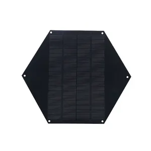 定制不同特殊形状的玻璃或PET或ETFE太阳能电池板，用于光伏产品太阳能喷泉
