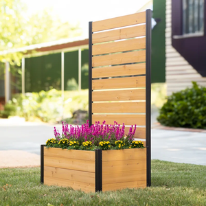 <span class=keywords><strong>Jardinière</strong></span> rectangulaire en aluminium de grande taille Taille de couleur personnalisée Grand pot de fleur extérieur - Product Image 4