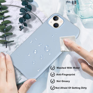 Custodia per <span class=keywords><strong>iPhone</strong></span> 15 <span class=keywords><strong>14</strong></span> 13 <span class=keywords><strong>Pro</strong></span> <span class=keywords><strong>Max</strong></span> in Morbido Silicone Liquido con Fodera in Microfibra, Protezione Completa e Antiurto - Product Image 6