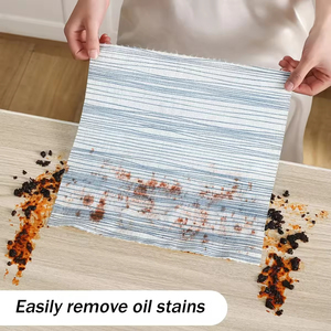 Rollo de Toallas de Cocina Desechables para Uso en Seco y Húmedo, Antiadherentes y Resistentes al Aceite, para <span class=keywords><strong>Limpieza</strong></span> del Hogar y Tareas de Cocina - Product Image 2