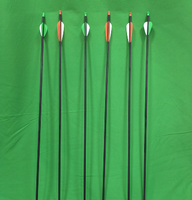 Flèche de chasse, flèche en fibre de carbone solide incassable, carbone pultrudé pour arc à poulies
