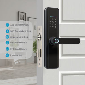 Tuya tlock app-נעילה נשלטת דלת חכמה עם כרטיס חיישן טביעות אצבע גישה מקלדת כניסה לבית מלון cerradura סוג מפתח - Product Image 2
