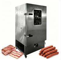 Fumoir à viande commercial pour poulet, saumon, poisson et saucisses, matériel pour hôtels et restaurants, machine à fumer les aliments