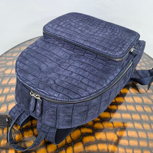 Nouveau style de <span class=keywords><strong>sac</strong></span> à <span class=keywords><strong>dos</strong></span> pour hommes en peau de <span class=keywords><strong>crocodile</strong></span> nubuck fait main de haute qualité - Product Image 4