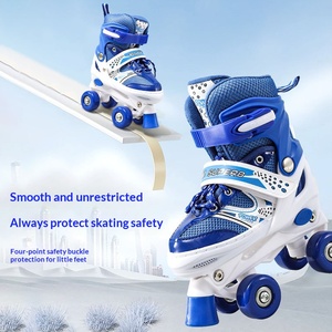 Patins à roulettes <span class=keywords><strong>quad</strong></span> pour enfants Ruidongle, unisexes, professionnels, de haute qualité, en matériau PU, semelle extérieure ferme, mouvement de roulement équilibré - Product Image 2