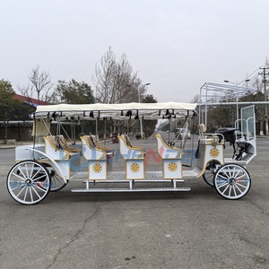Charrette de tourisme, charrette à chevaux européenne, chariot, calèche, calèche de mariage en forme de citrouille, calèche électrique à chevaux - Product Image 4