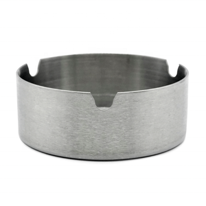 Ashtray Stainless Steel OEM Metal Custom Logo Round Shape Portable Ashtray Stainless Steel Cheap Ash Tray