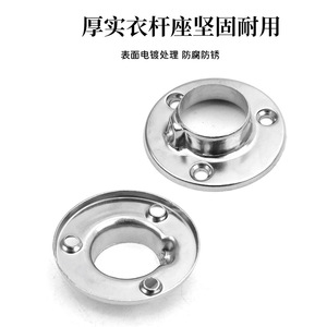 Winis Round Clothes Rod 19mm 22mm 25mm 32mm Stainless Steel <b>Wardrobe</b> <b>Hardware</b> Wall Mount Chrome Plated - Product Image 3