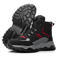 Zapatos de Seguridad DianSen Resistentes al Desgaste, Anti-aplastamiento y Anti-pinchazos para Taller y Trabajos al Aire Libre, Botas con Puntera de Acero DS97