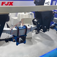 Systèmes de suspension à ressorts à lames à double essieu de type allemand JUXIN pour véhicules utilitaires, suspension mécanique pour pièces de remorque