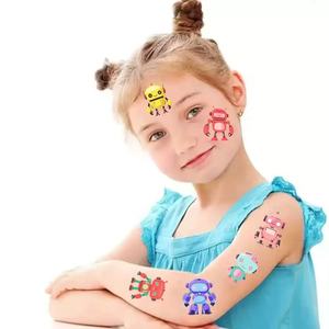 Cross-Biên Giới Phim Hoạt Hình Robot Mặt Hình Xăm Sticker Môi Trường Không Thấm Nước Và Mồ Hôi Bằng Chứng Cho Trẻ Em Nổ Thiết Kế - Product Image 3