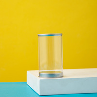 Tube en acétate de PET, boîte ronde en plastique pour biscuits, emballage personnalisé pour produits, emballage cylindrique
