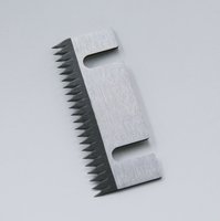 Lame de machine à sceller en acier inoxydable HRC56-62, 84*25.98*1.5mm, 2 fentes, pour scelleuse de cartons à ruban adhésif automatique