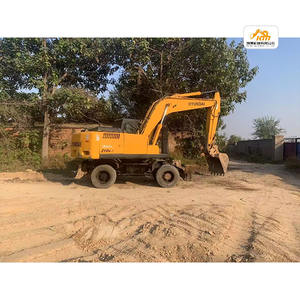 Excavadora de alto rendimiento y gran venta HYUNDAI 210w-7, excavadora de Corea usada, excavadora de ruedas usada, excavadora Hyundai 210 usada a la venta - Product Image 1