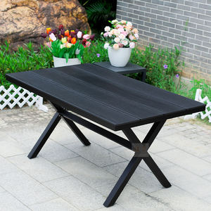 Modern Outdoor <b>Garden</b> Furniture Dining <b>Table</b> (Plastic/Wooden Patio <b>Table</b> and Chairs) - Product Image 2