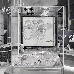 Pendientes de Aro con Zirconia y Baño de Rodio de Alta Calidad, Plata de Ley 925, Joyería de Moda para Mujer - Product Image 3