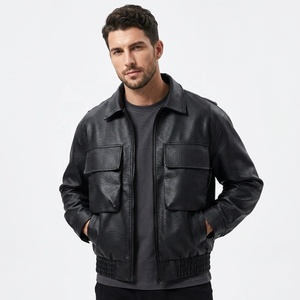 <span class=keywords><strong>Giacca</strong></span> in <span class=keywords><strong>Pelle</strong></span> e Tela di Lusso per <span class=keywords><strong>Uomo</strong></span> con Logo Personalizzato, Stile Street Wear Retrò, <span class=keywords><strong>Oversize</strong></span> Casual, Traspirante, Ecologica e Impermeabile - Product Image 1
