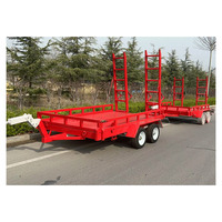 Semi-remorque électrique à 3 essieux de 20 pieds et 40 pieds pour le transport de conteneurs, avec tracteur