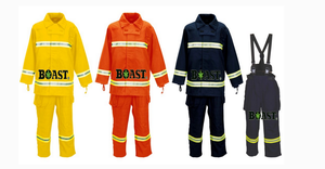 WANZEN469ノメックスアラミドケブラー消防士スーツ3M反射ストリップNFPA1971消防士ユニフォーム消防ジャケットパンツ - Product Image 5