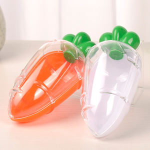 Plastik şeker kutu ekran paskalya parti doğum günü malzemeleri çocuk hediyeler Ternip turp havuç şekilli şeffaf şeker kutusu - Product Image 1