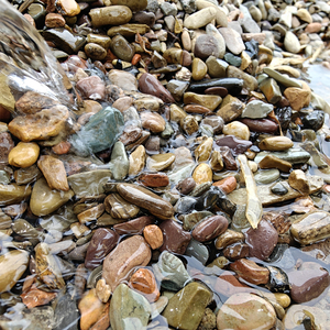 Pierres et galets de rivière colorés pour l'aménagement paysager d'aquarium Habitat de poisson et ornements de <span class=keywords><strong>jardin</strong></span> de soutien de plantes aquatiques - Product Image 3