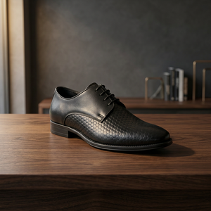 Chaussures habillées imperméables en cuir véritable de qualité supérieure BS International BI-01, excellente finition, absorbantes, durables, personnalisables - Product Image 1
