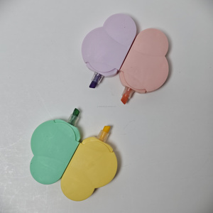<span class=keywords><strong>Mini</strong></span> surligneur promotionnel très mignon, couleur <span class=keywords><strong>pastel</strong></span> ou néon, stylo surligneur multicolore, marqueur avec surligneur - Product Image 2