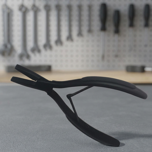 Pince à extensions de cheveux en acier inoxydable de qualité professionnelle, durable, avec micro-perles en silicone |   Outils de connexion pour anneaux de salon Zarnab - Product Image 3