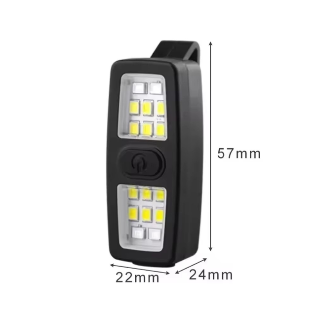 Mini Clip LED Running Flashlight USB Charging Portable Night Dog Walking Safety Light Waterproof Bike Outdoor Warning Lamp