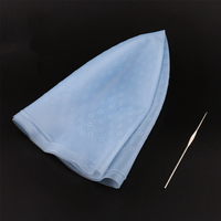 Chapeau de coloration capillaire en silicone réutilisable avec crochet pour la vapeur, outils de teinture et de coloration DIY en gros
