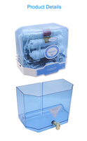 Sistem Pemurni Air Reverse Osmosis 6 Tahap Alkaline 75 Gpd dengan UV dan Tangki Penyimpanan untuk Rumah Tangga