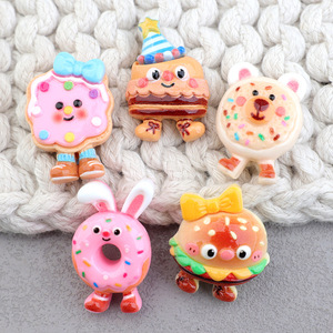 Resina de Pan de Donut, Accesorios de Joyería Ecológicos para Manualidades, Hebillas para Zapatos, Dijes de Resina, Accesorios de Resina para Decoración - Product Image 2