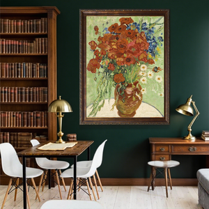 Jarrón de Van Gogh con amapolas, margaritas y crisantemos, impresión artística, reproducción de alta calidad para decoración del hogar - Product Image 3