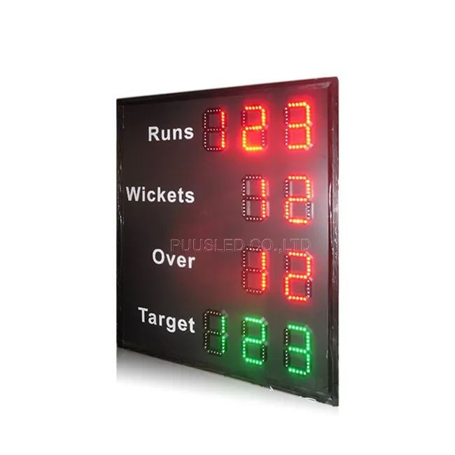 Papan Rekam skor kriket LED digital papan skor hoki kontrol nirkabel papan skor kriket dalam ruangan atau luar ruangan