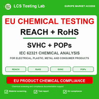 Test de conformité des produits chimiques européens aux normes REACH, RoHS, SVHC, POPs, IEC 62321 - Rapport de test - Substances restreintes de la annexe XVII du Règlement REACH