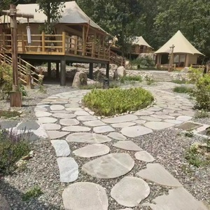 Ciottoli di fiume a fette per pavimentazione da giardino, tappeto erboso e vialetti in arenaria Tingbu - Product Image 5