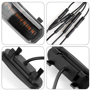 Đèn chiếu sáng ban ngày màu hổ phách cho lưới tản nhiệt <span class=keywords><strong>Ford</strong></span> Bronco, xe địa hình, đèn trang trí ngoại thất, đèn viền lưới tản nhiệt - Product Image 2