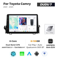 DUDUAUTO Passend für Toyota Camry 2021-2023 11,5 Zoll Modifiziertes Android-System Bluetooth Car-Play Navigationsbildschirm