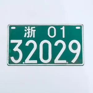 Serviço personalizado universal placa prática do número do carro da motocicleta placas de licença