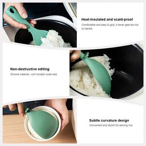 Cuchara de Arroz de Silicona de Grado Alimenticio, Antiadherente, Resistente al Calor, Libre de BPA, para Utensilios de Cocina Antiadherentes - Product Image 4