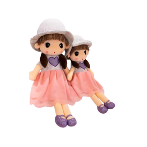 Muñeca de Trapo Dulce para Niñas, Juguete de Peluche con Sombrero de Paja, Almohada de Peluche para Niña Pequeña, Regalo de Cumpleaños - Product Image 5