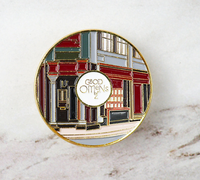 Badge en métal rond, design personnalisé, émail dur, sérigraphié, souvenir, emblème en émail souple
