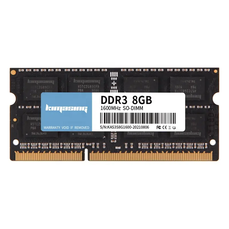 KIMASING ucuz LAPTOP RAM bellek SODIMM ram kaliteli kara tahta 1.35V 1.5V ddr3 8gb 1333 1600 bilgisayar parçaları