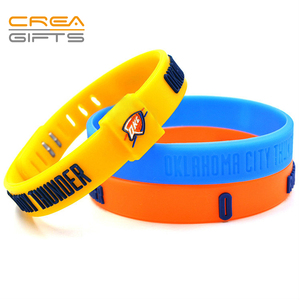 <span class=keywords><strong>Pas</strong></span> cher Offre Spéciale Nouveau Design Promotionnel PVC Réglable Bracelet de Basket-Ball Bracelets Pour Sportifs Bas MOQ - Product Image 2