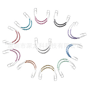 Nuevos aparatos dentales de estilo exportación, aparatos decorativos multicolor con ganchos, coloridos, modernos, anticaída, duraderos, elegantes - Product Image 1