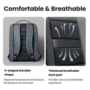 Zaino per Laptop UGREEN Impermeabile, Custodia Antifurto Sottile per Notebook, Borsa da Viaggio per Affari per <span class=keywords><strong>Macbook</strong></span> <span class=keywords><strong>Pro</strong></span> <span class=keywords><strong>Air</strong></span> 15.6 15 14 Pollici - Product Image 5