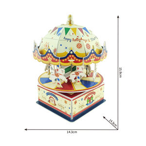 Plataforma de buena calidad, superventas, papel de arte, rompecabezas 3D interactivo fácil con instrucciones detalladas en inglés, rompecabezas 3D - Product Image 1